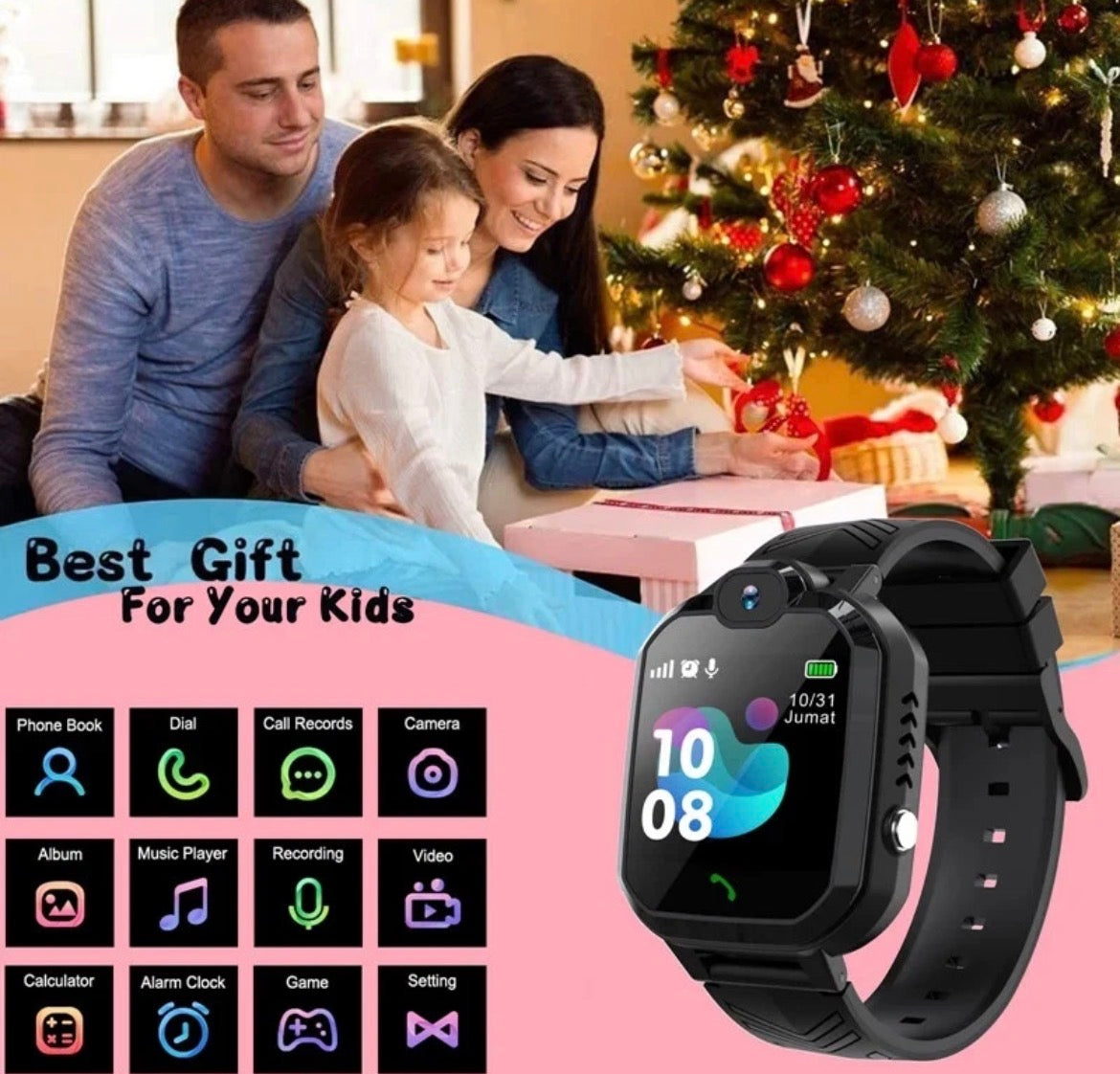 Kids Waterproof Smart Watch