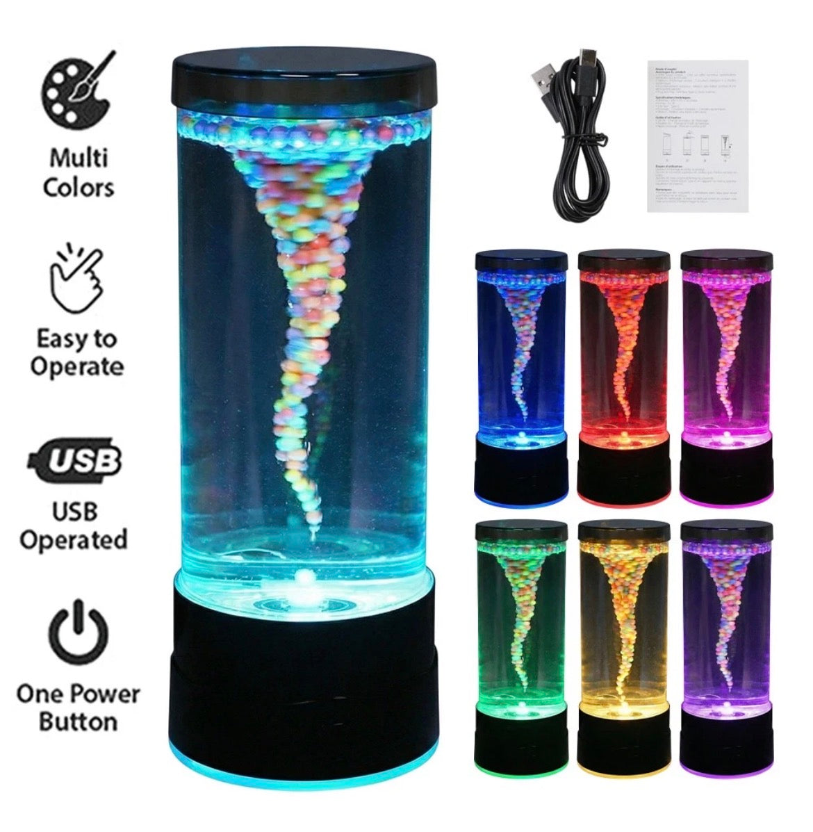 Water Vortex Tornado Lamp