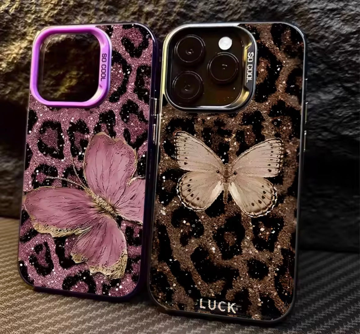 Butterfly Leopard Print IPhone case