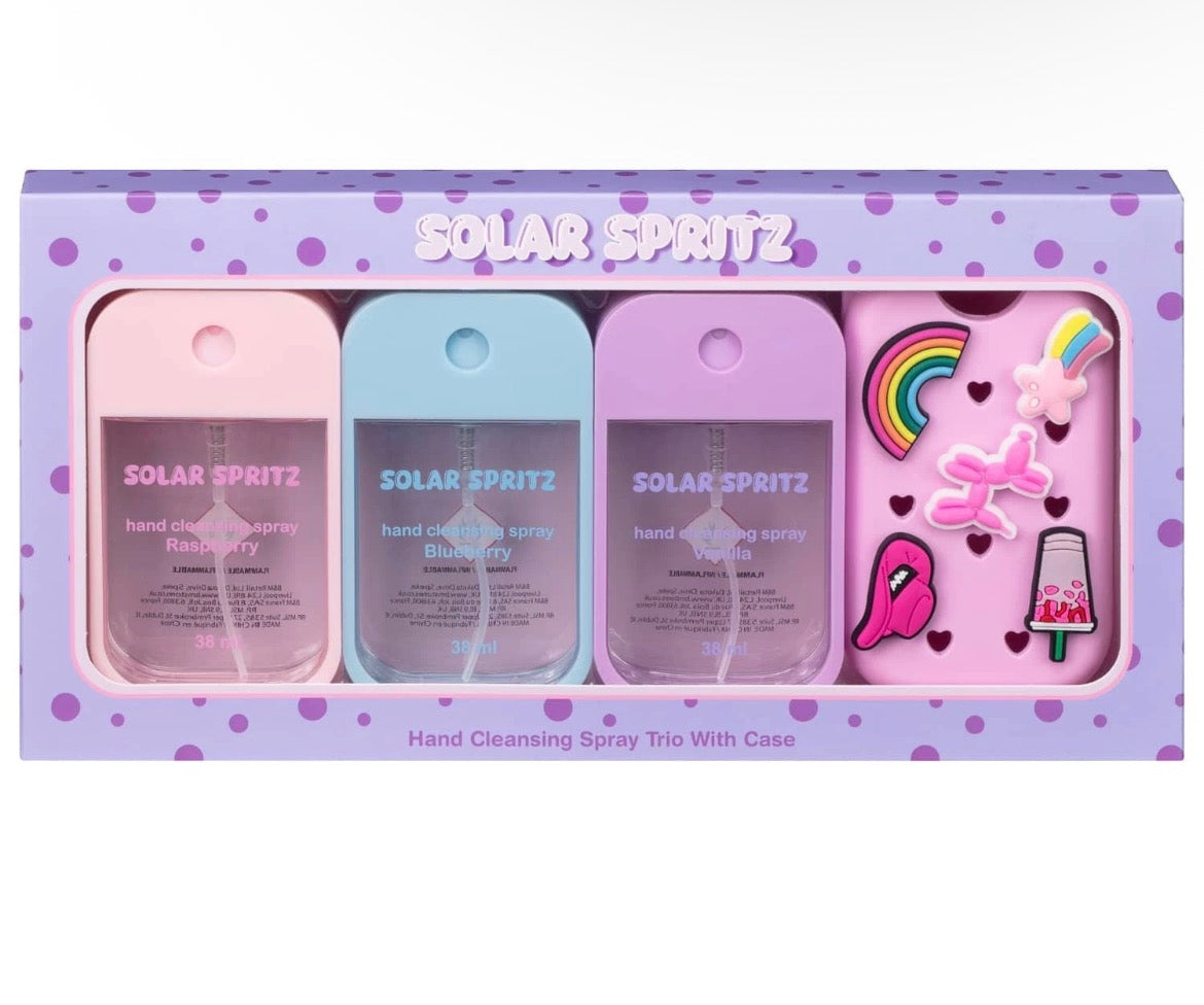 Solar Spritz Hand Cleaning Spray Gift Set