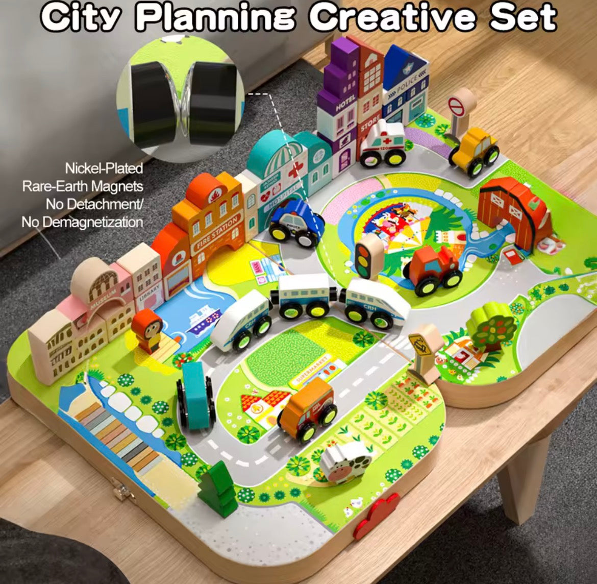 Children Wooden Building Blocks