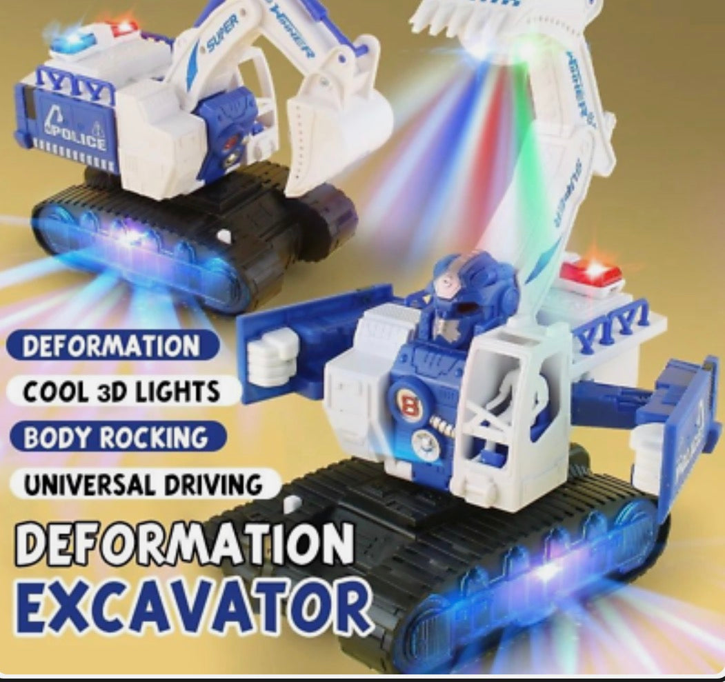 Swing deformation excavator Devastator Led Light & Music