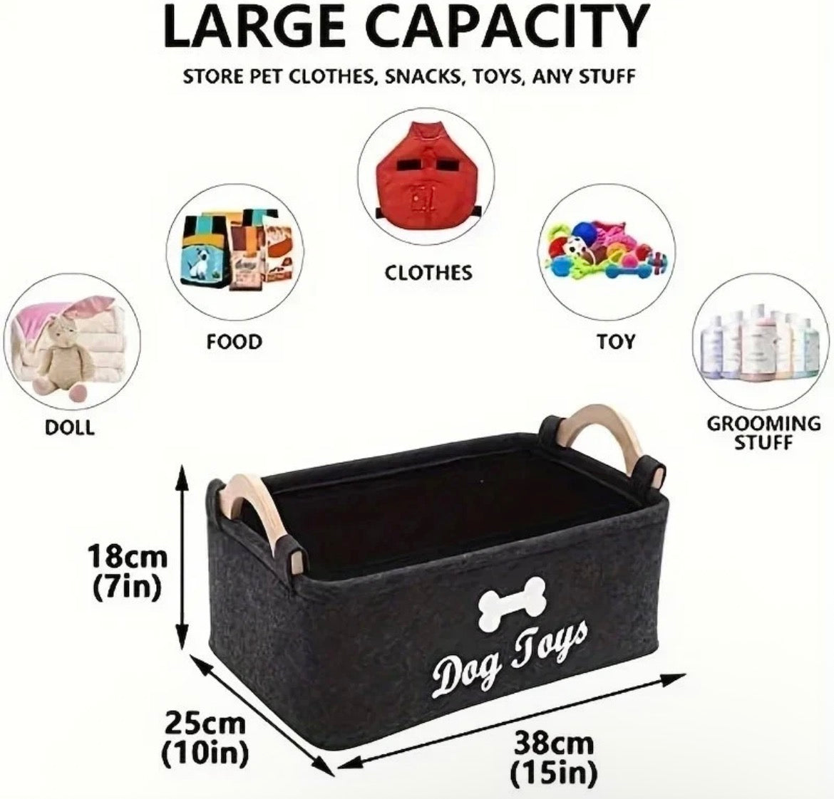 Dog Toy Basket