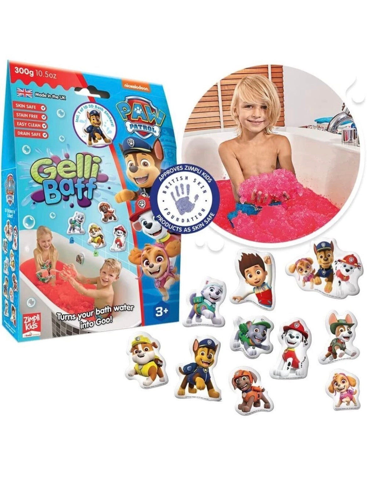 Paw P Sensory Bath Water Play Set with Sticker