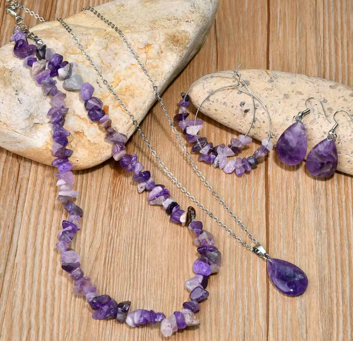 6pc Crystal Jewellery Set