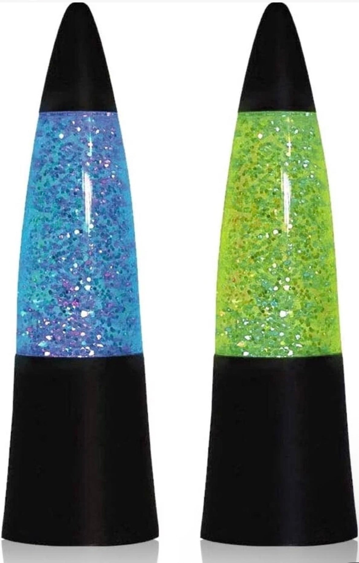 Sensory Glitter Lamp LED Colour Changing x 2