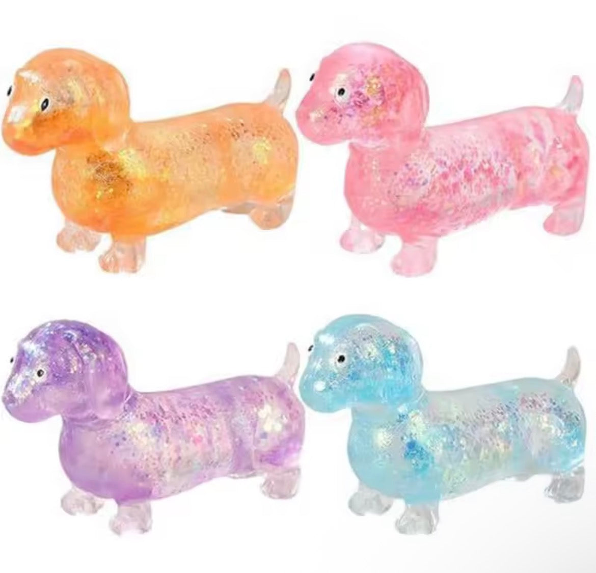 Glitter Squishy Dog