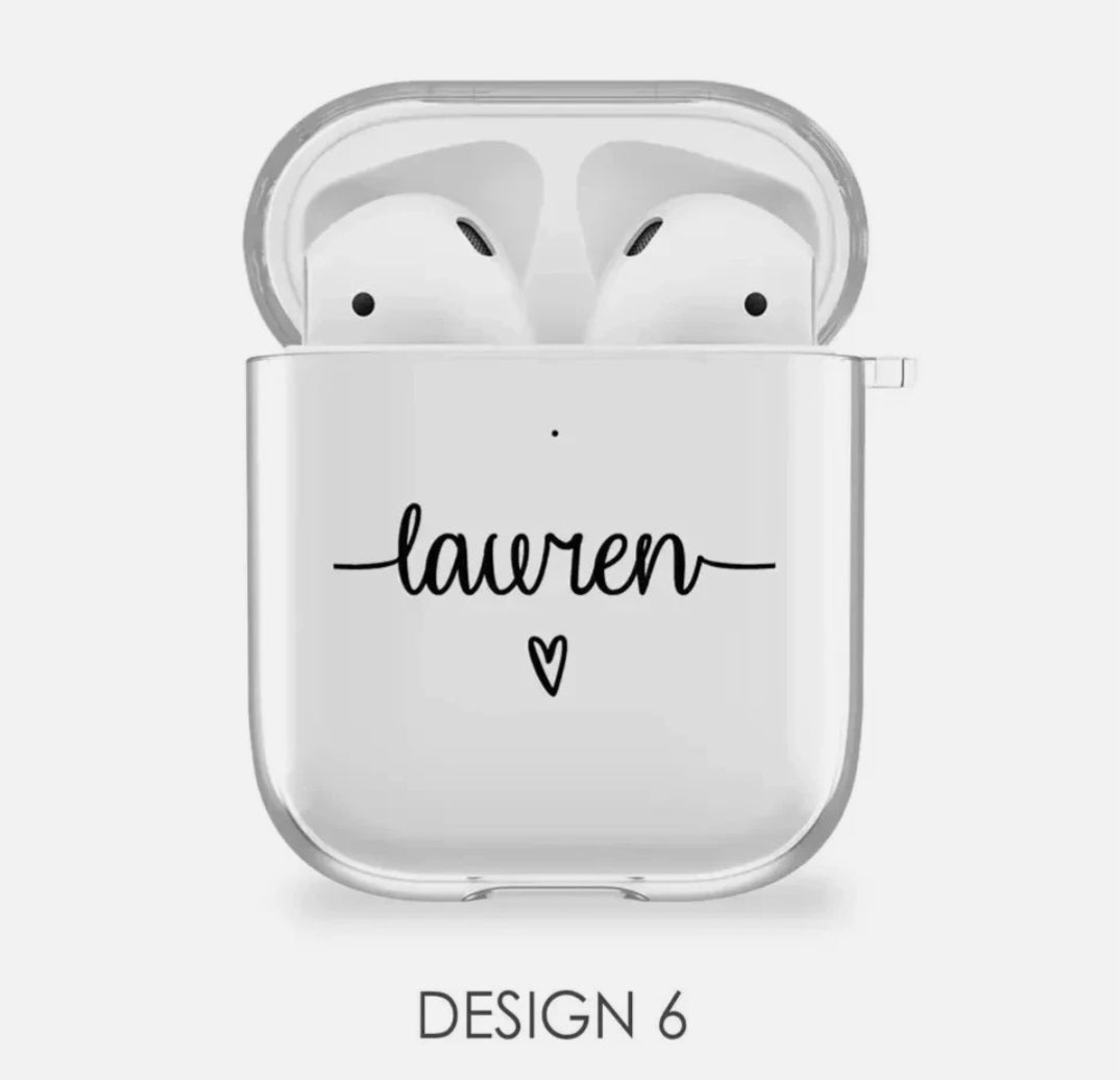 Personalised Silicone Airpods Case