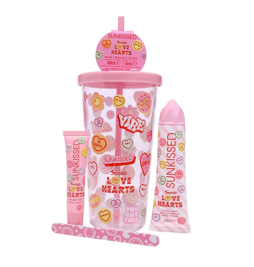 Sunkissed Love Hearts Drink Cup Set