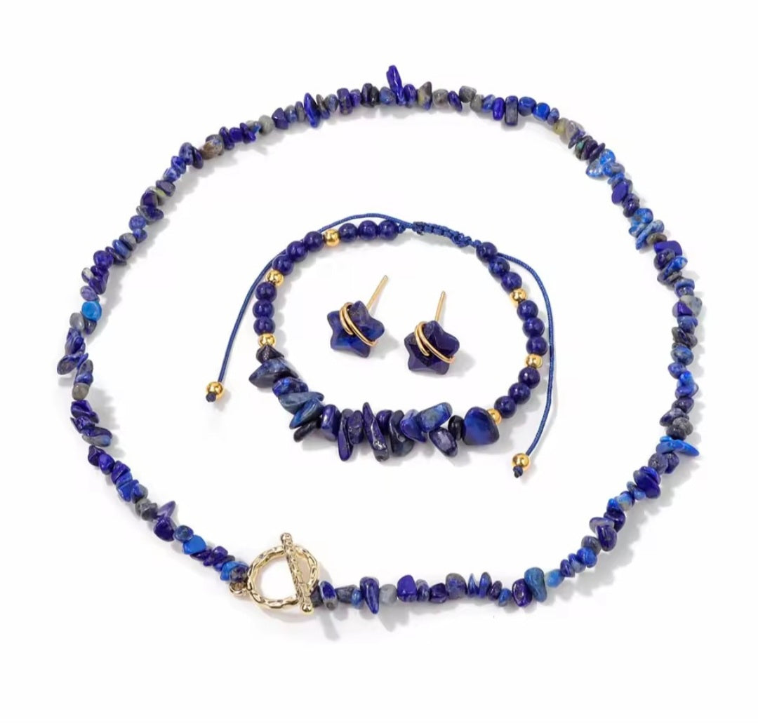 Crystal Chip Jewellery Set