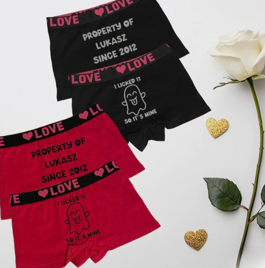 Womens Personalised Naughty Boyshorts