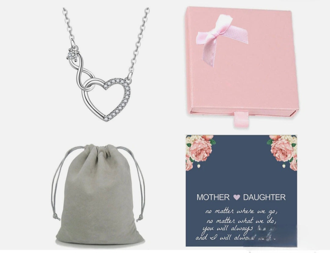 Mother & Daughter Heart Necklace
