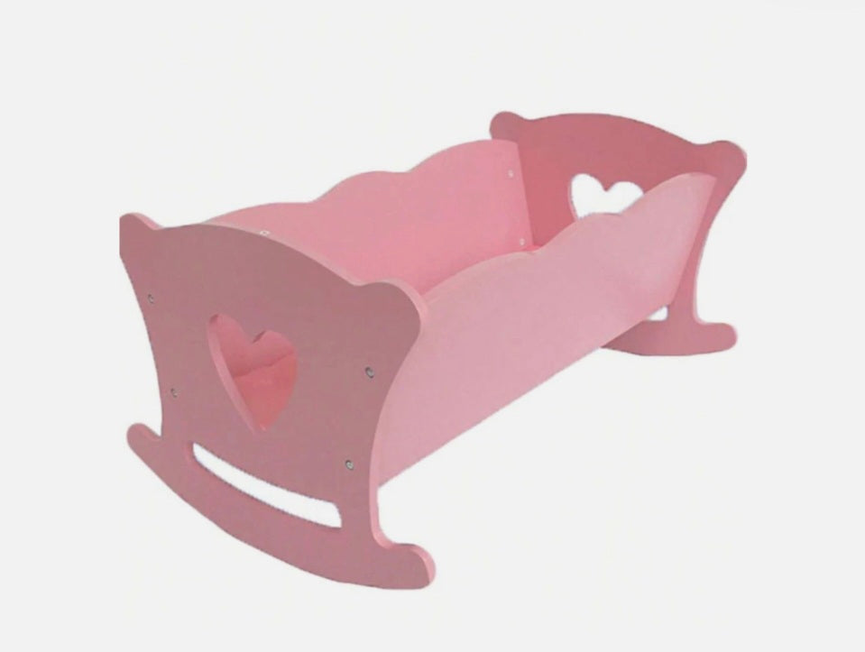 Dolls Large Wooden Rocking Cradle
