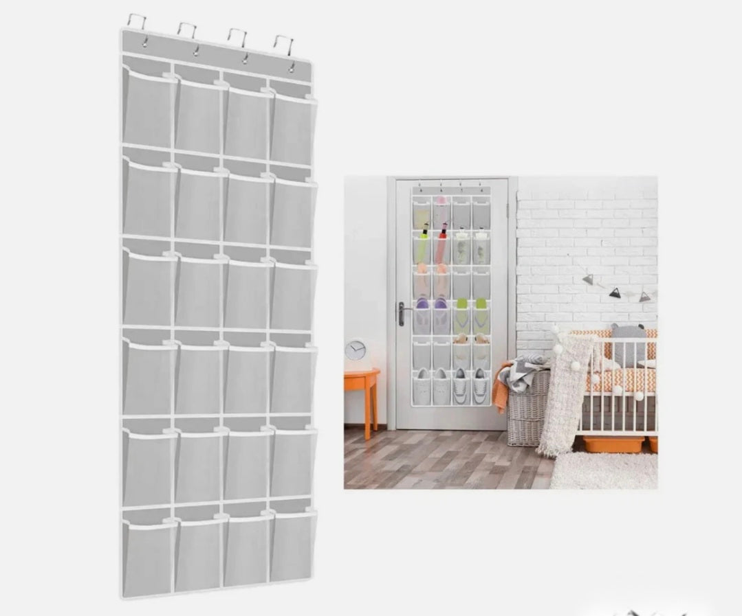 24 Pocket Over Door Hanging Rack