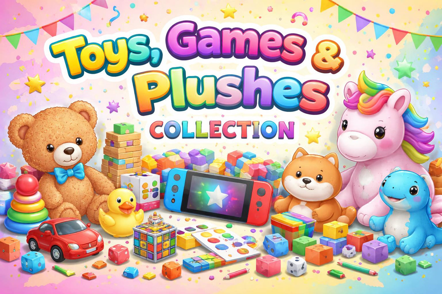 Toys, Games                            & Plushies🧸