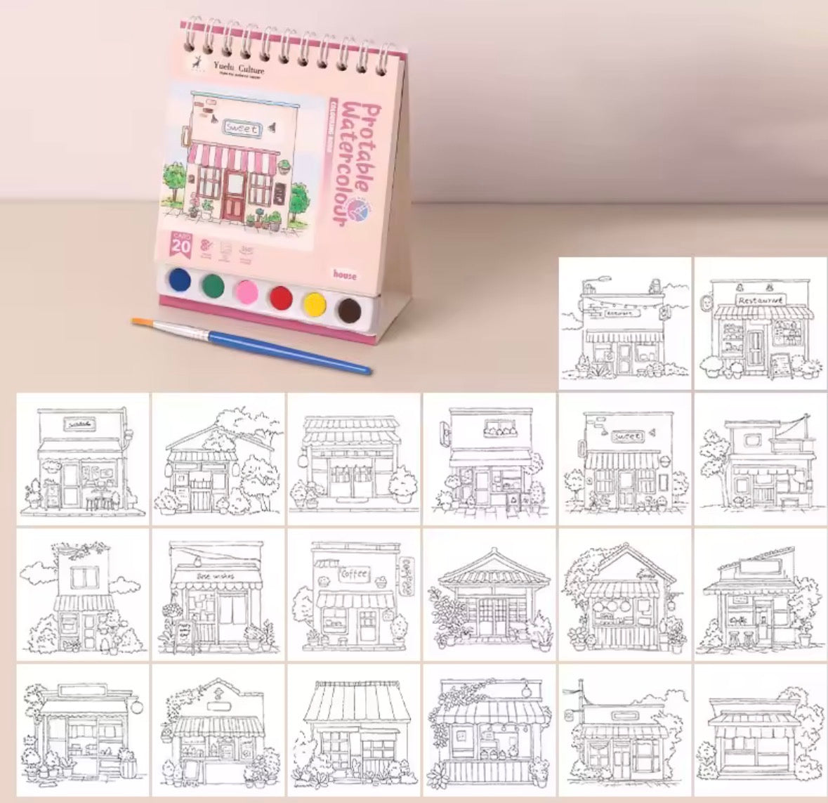 Watercolour Graffiti Book