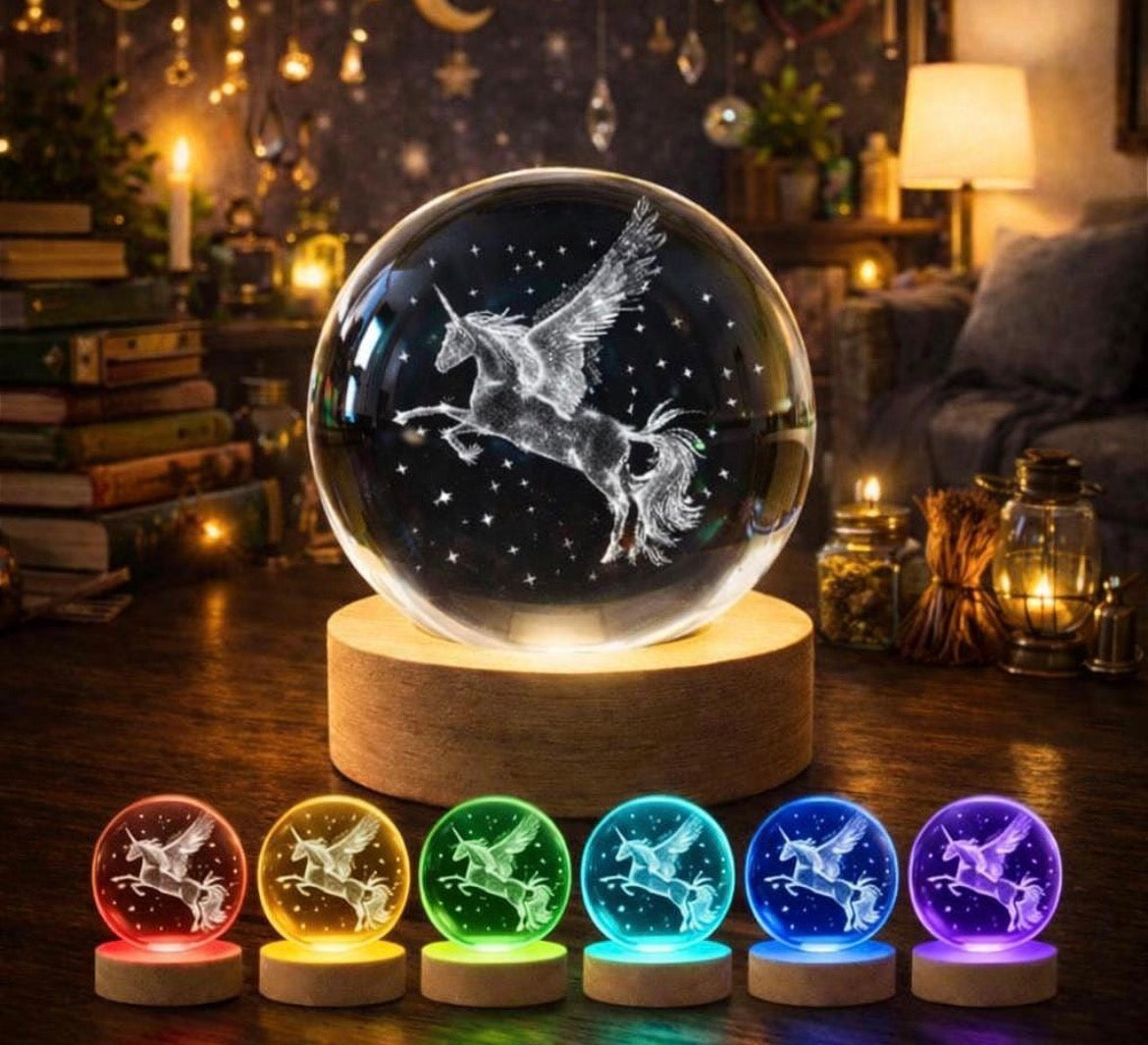 3D Crystal Ball Lamp