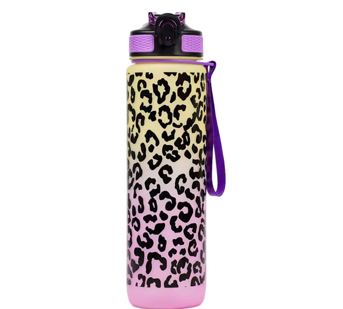Leopard Print Water Bottle