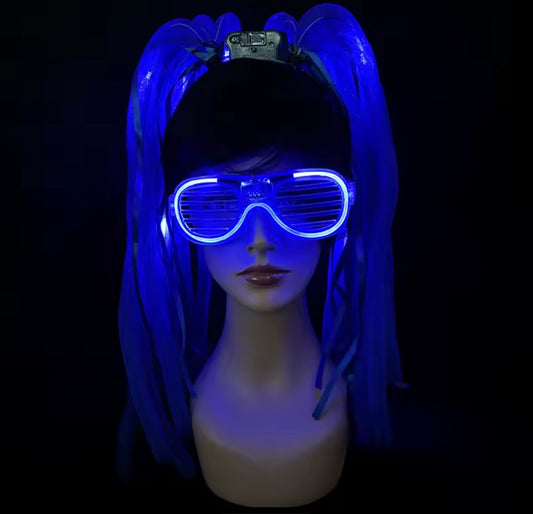 Flashing Noodles Headband And Glasses
