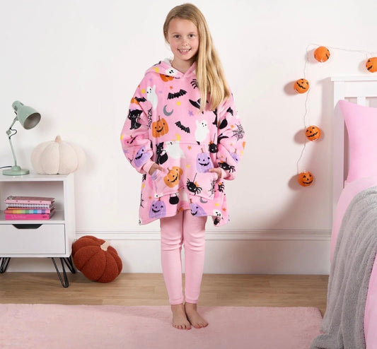 Halloween Kids Hoodie Blanket