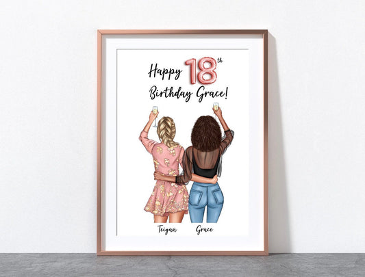 Birthday Friends Print