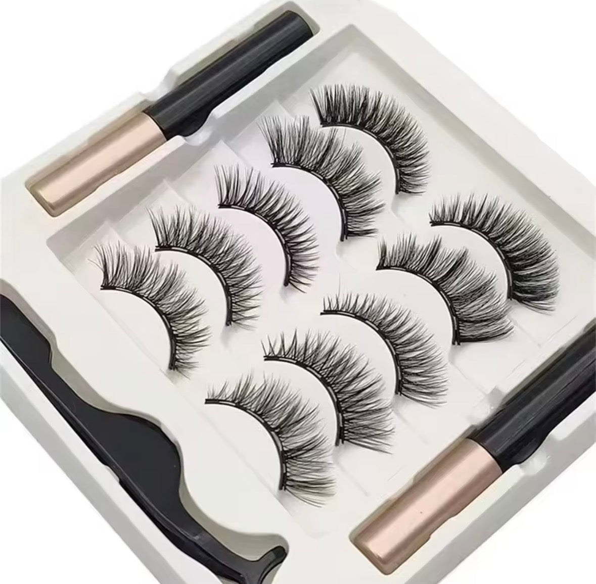 5 Pairs 5 Magnetic Eyelashes Set