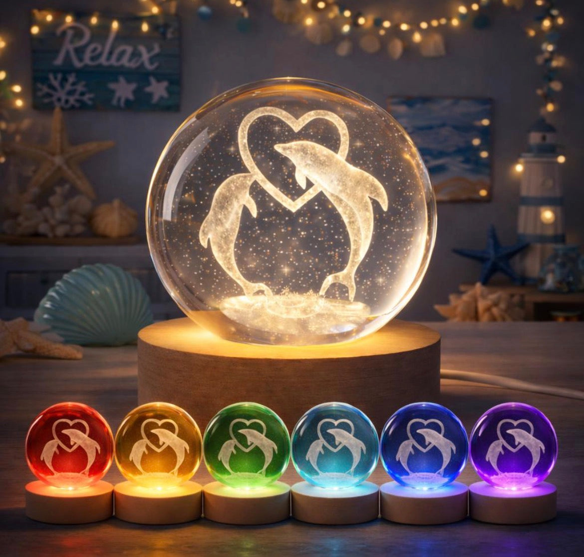 3D Crystal Ball Lamp