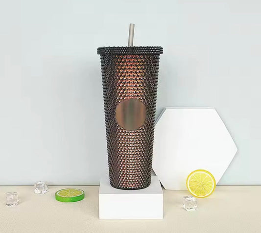 710ml Plastic Cup With Straw Large Capacity Reusable