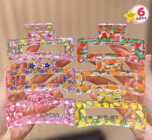 6pc Hair Clips 1