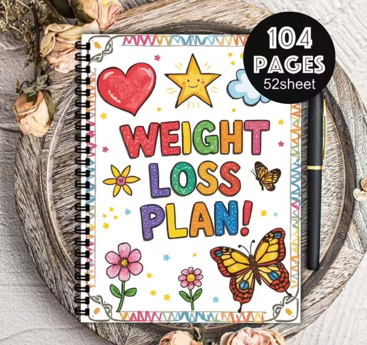 Weight Loss Tracker Note Book