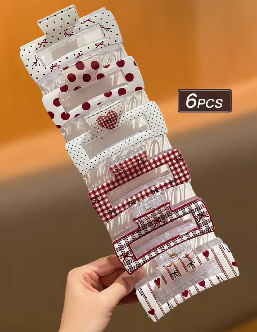 6pc Hair Clips 2