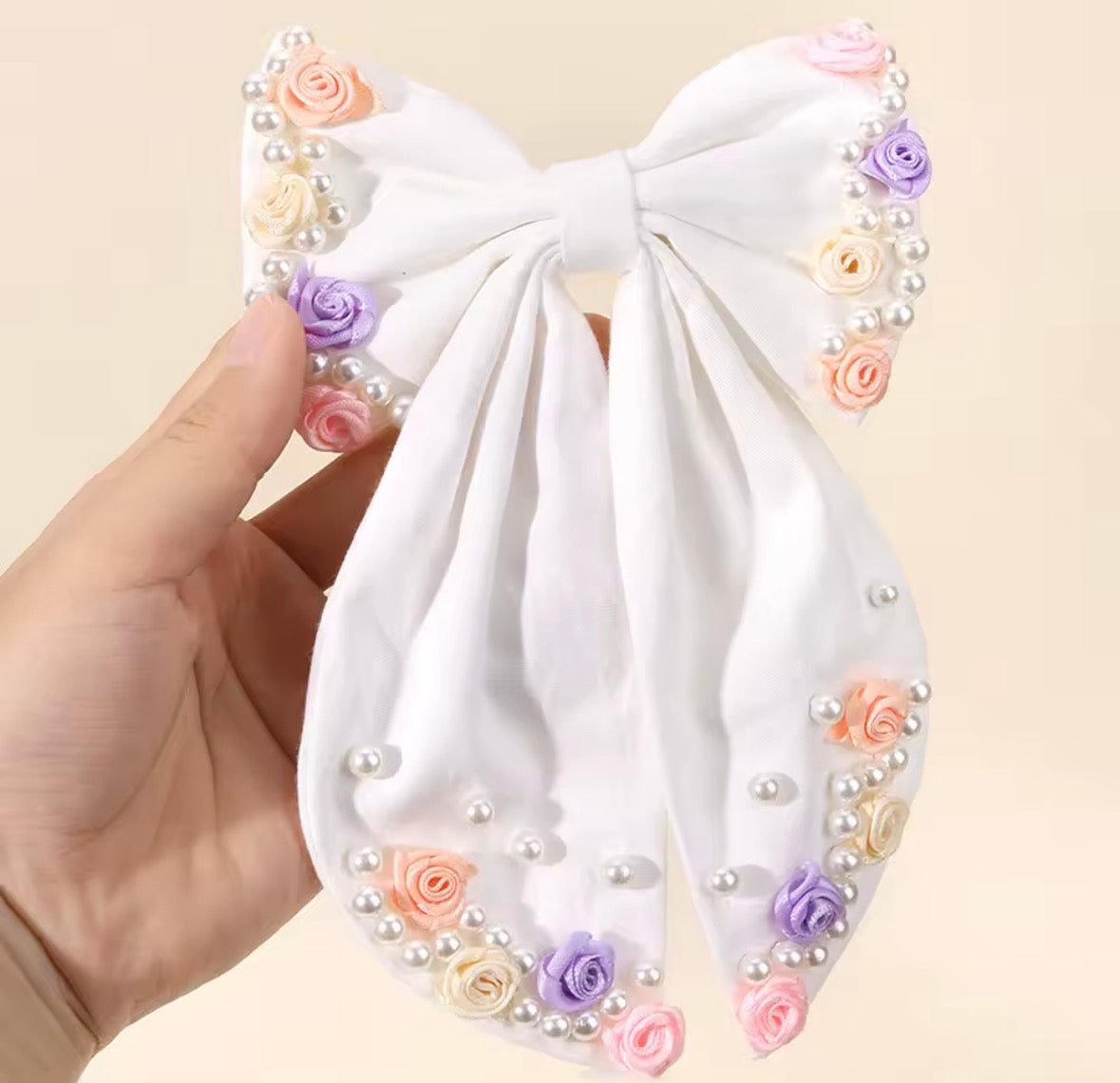 Flower Bow Hair Clip
