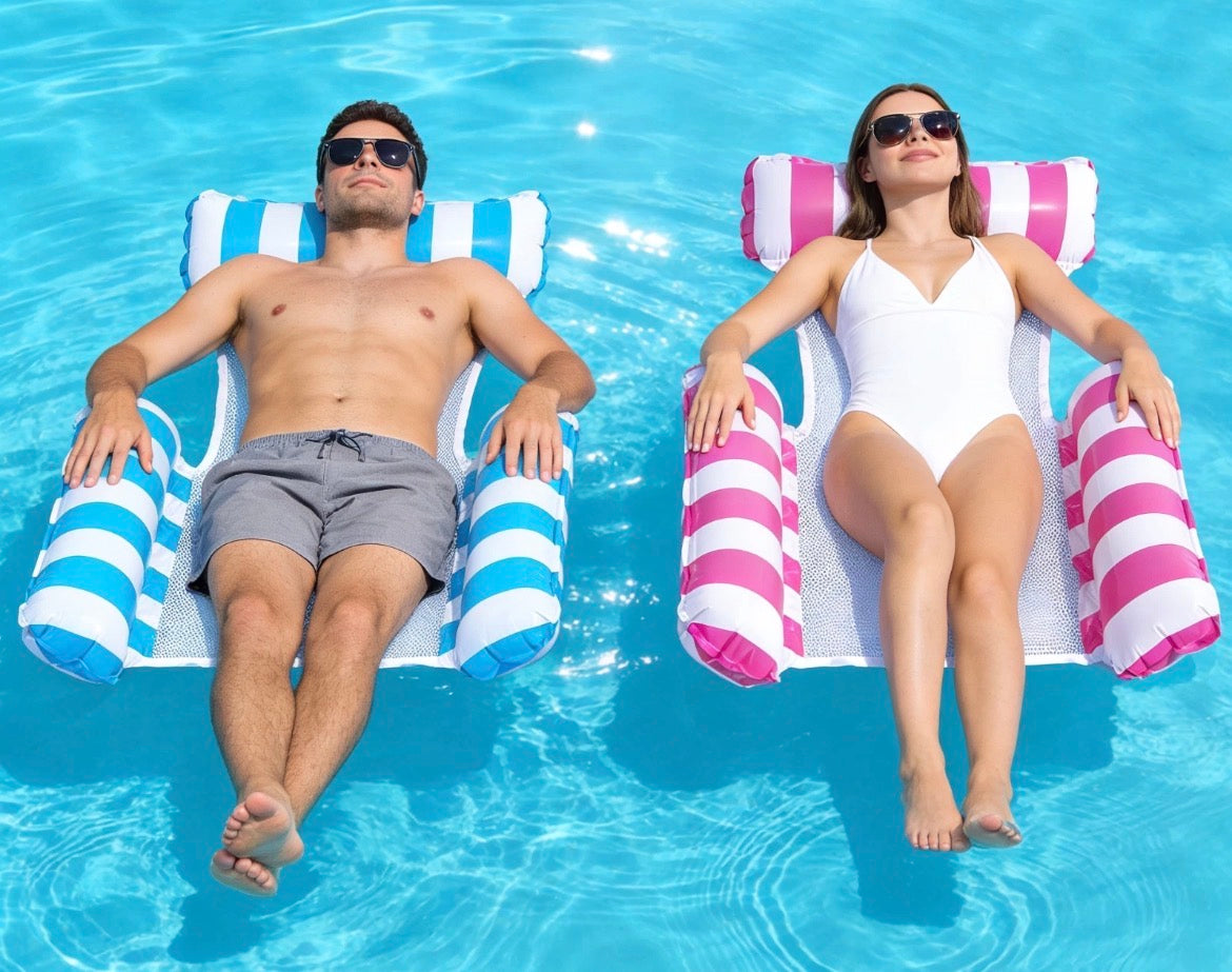 2x Inflatable Floating Water Hammock