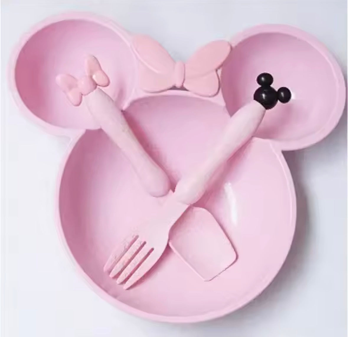 Baby Training Bowl Spoon Fork  Plate Set
