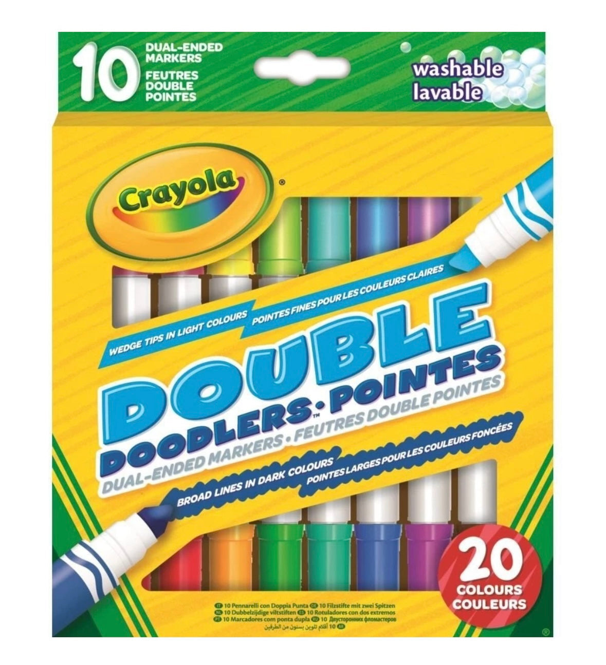 10 Non Toxic Washable Markers