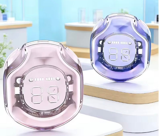 Wireless Bluetooth Headphones LED Power Digital Display