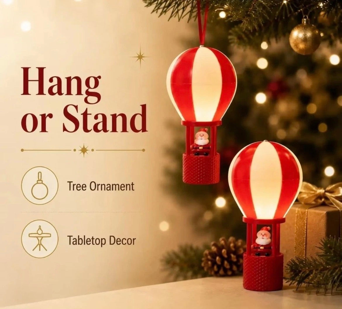 1pc Hot Air Balloon Ornament LED Night Light