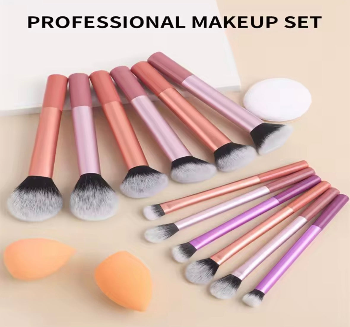 12pc Makeup Brush Set