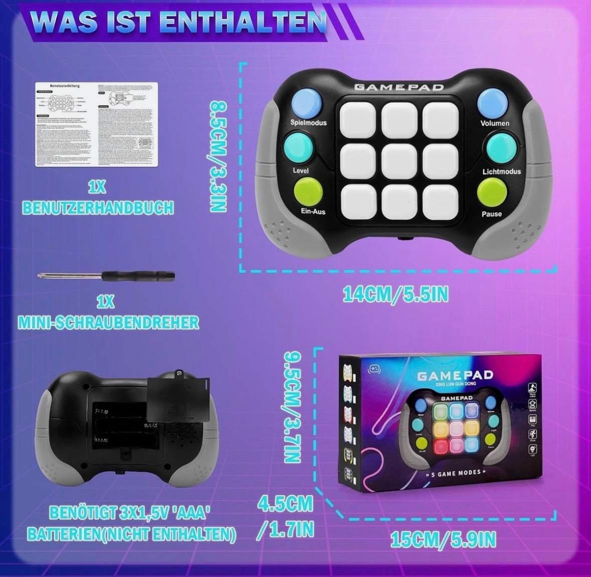 Sensory Fidget Toys Game Pad