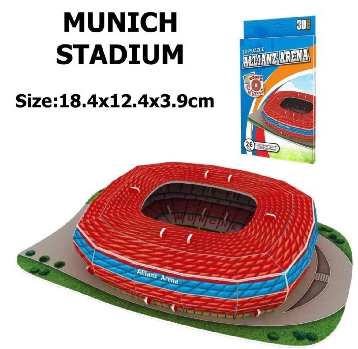 3D Football Stadium Miniature Model