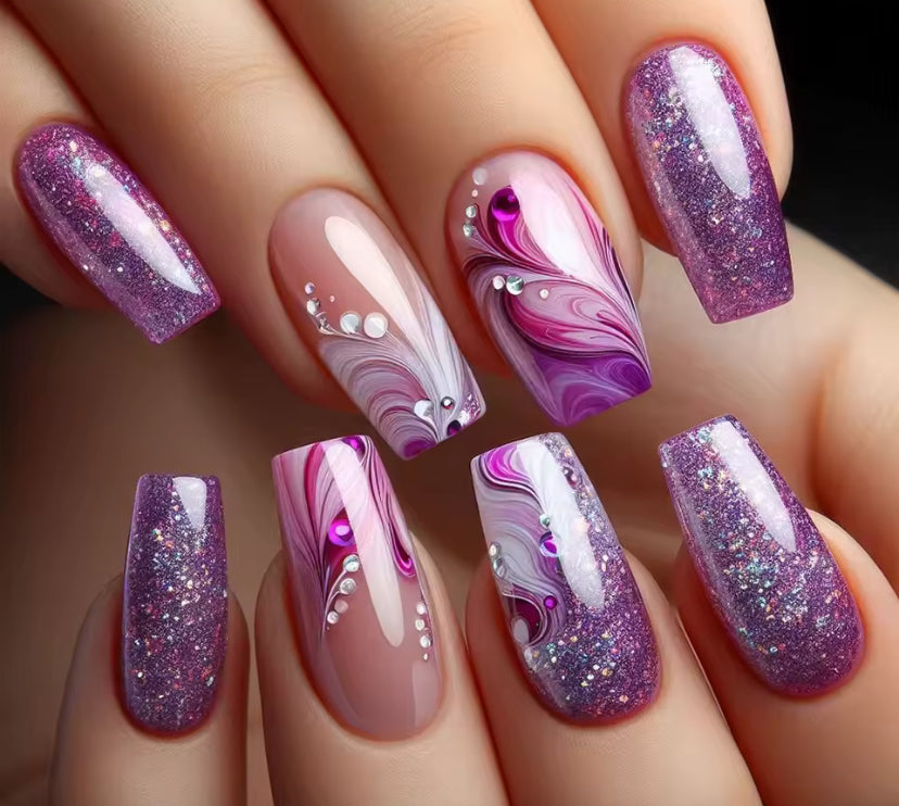 Press On Nails 24Pcs 12