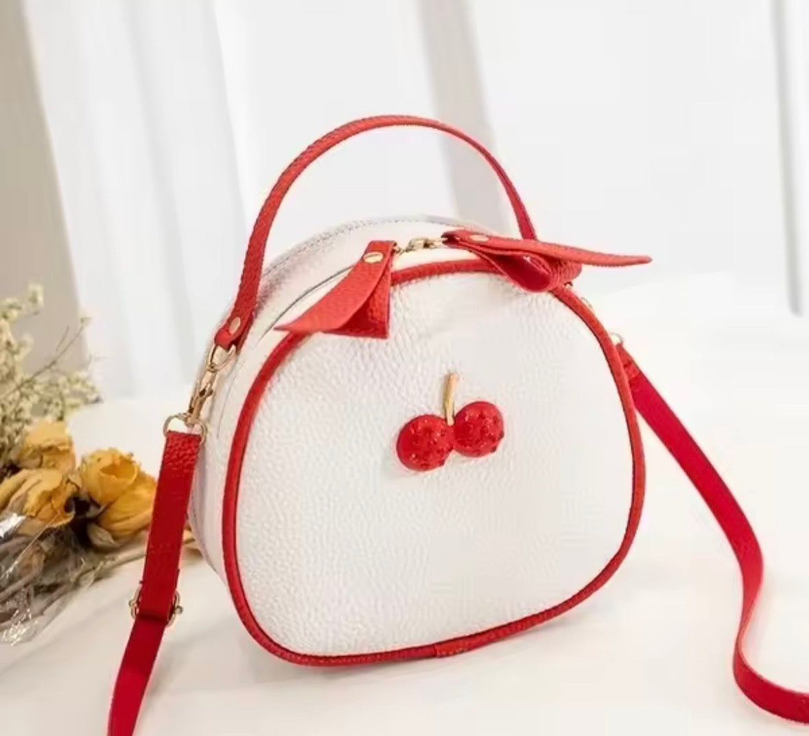 Cherry Pattern Shoulder Bag