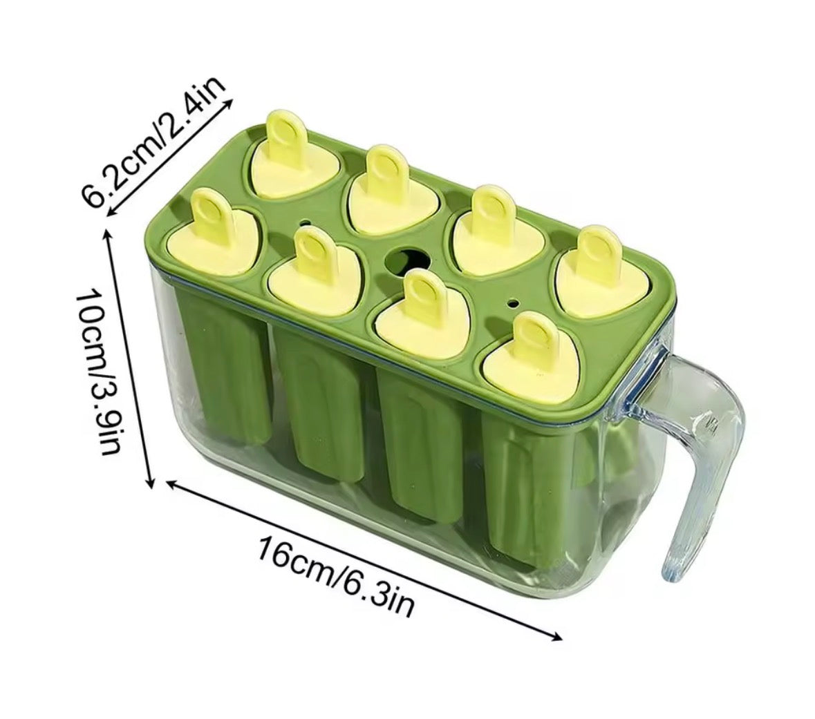Ice Pop Molds 8 Grid Ice Pop Molds Silicone
