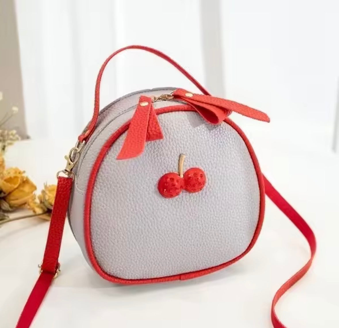 Cherry Pattern Shoulder Bag