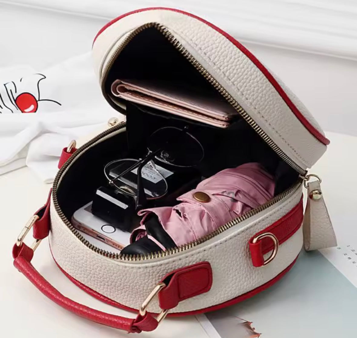 Cherry Pattern Shoulder Bag