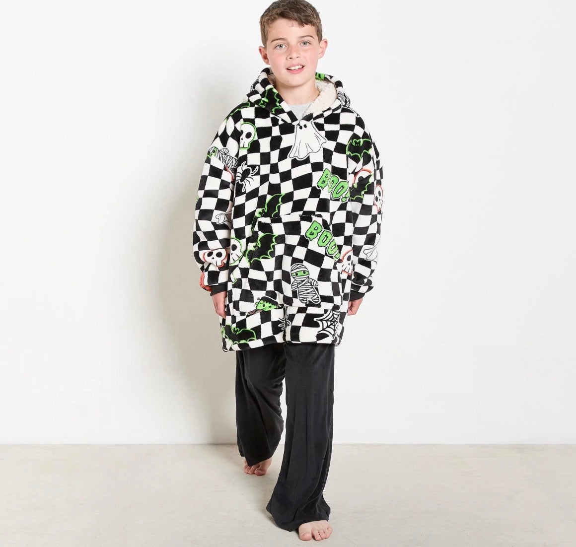Halloween Kids Hoodie Blanket
