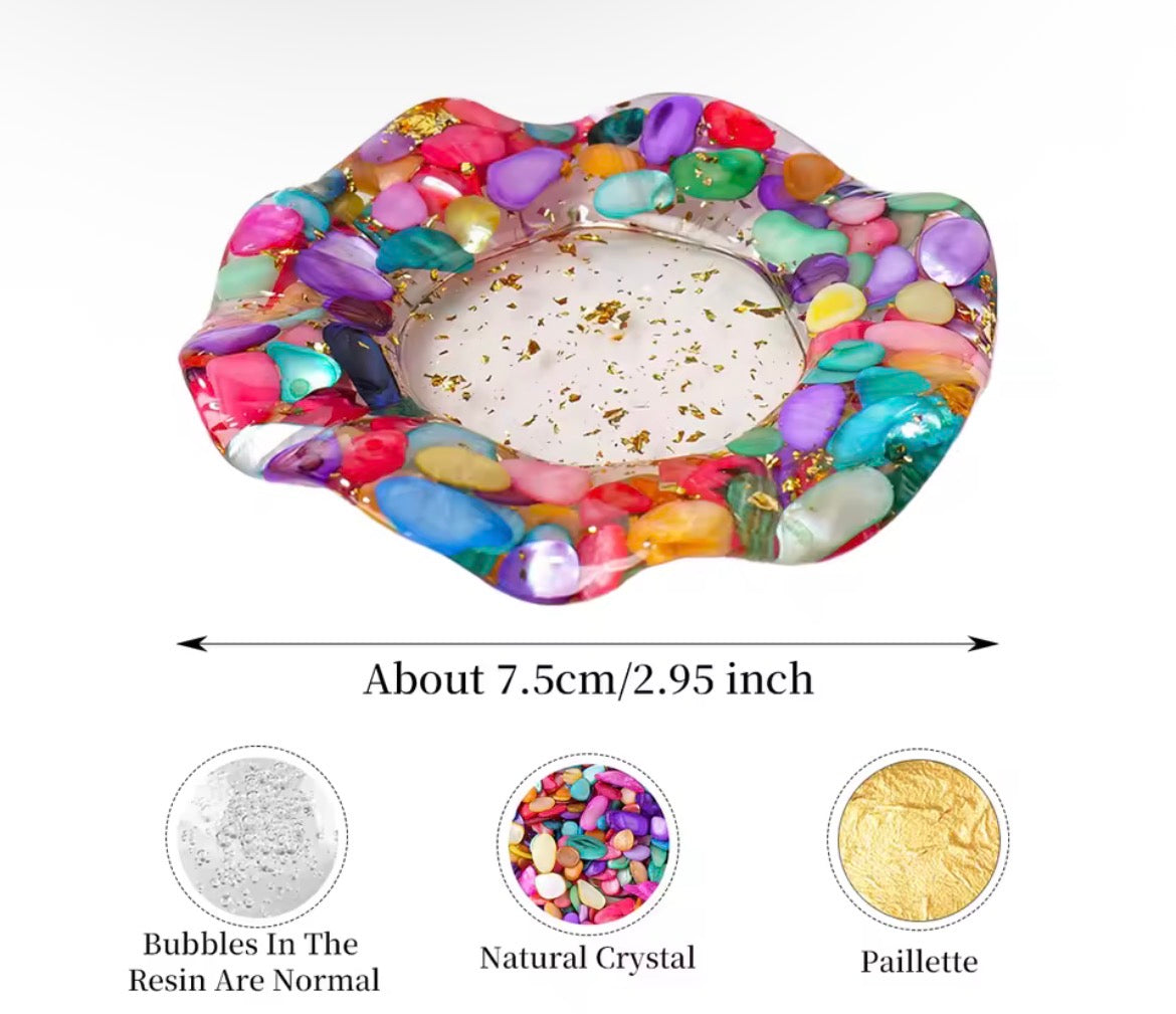 Crystal Reiki Bowl Flower Plate