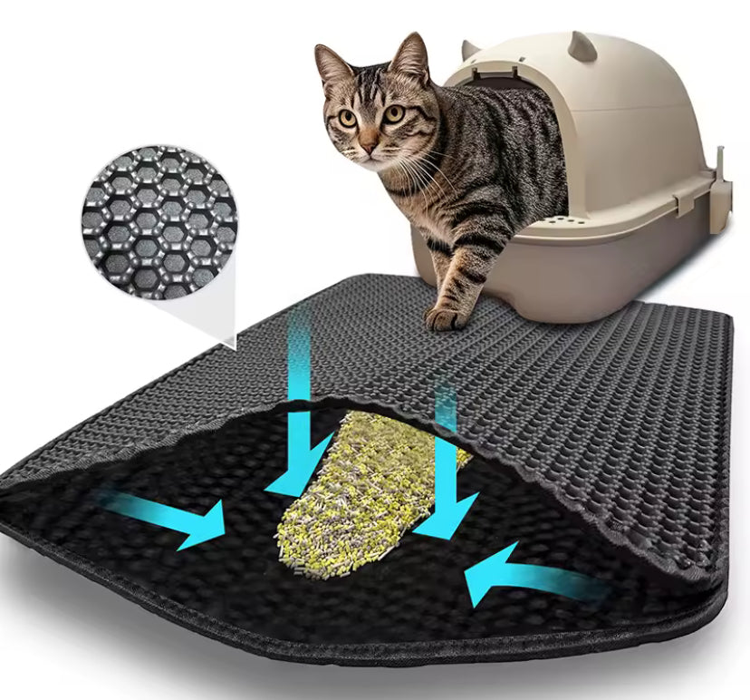 Double Layer Waterproof Cat Litter Mat