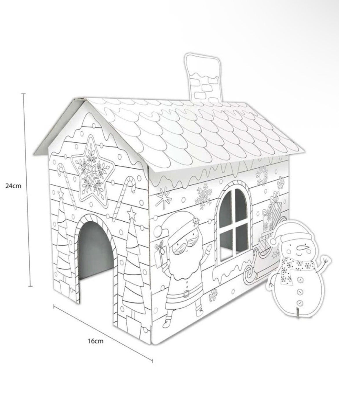 Colour Your Own Christmas House