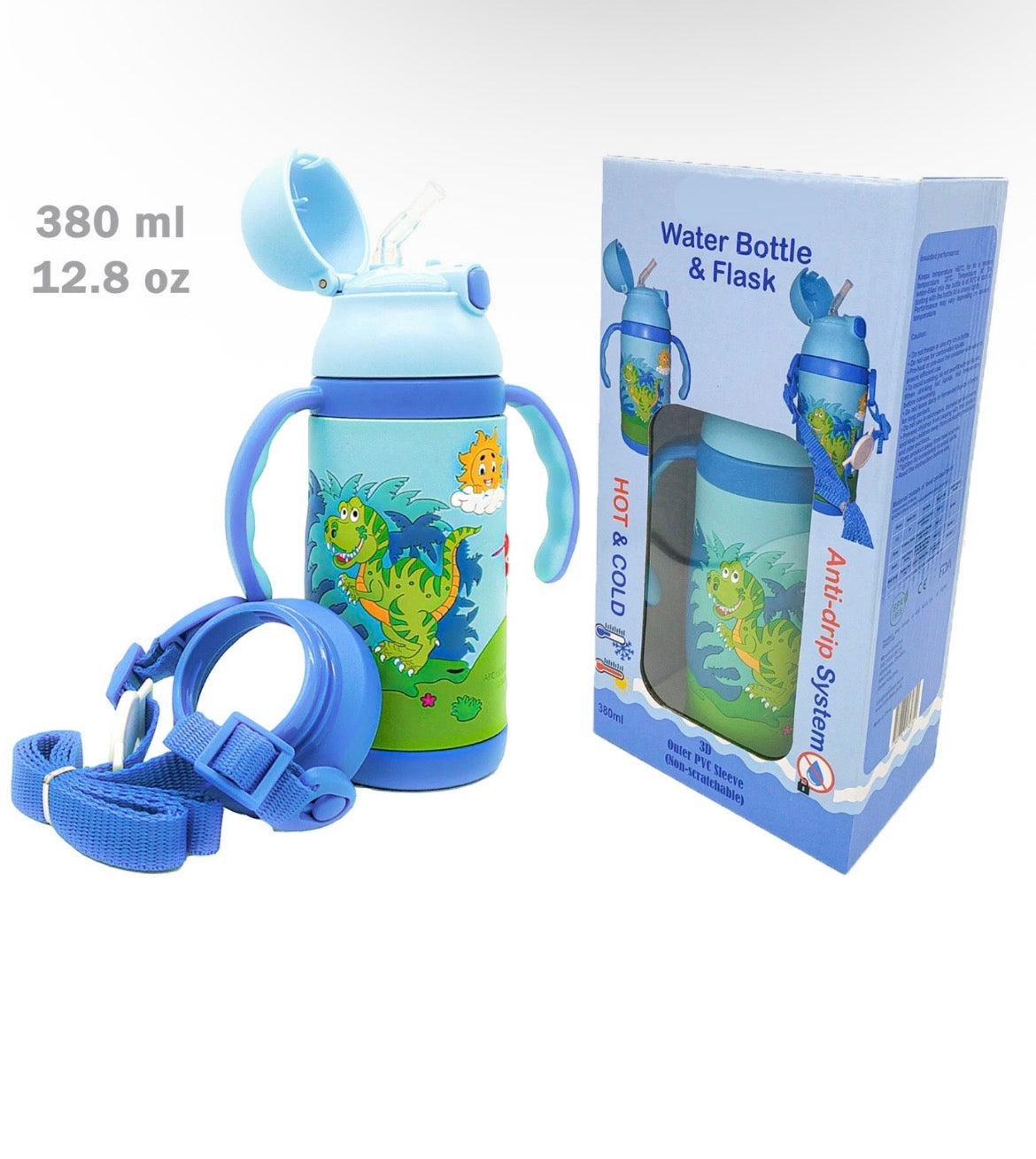 3 in 1 Kids Water Bottle with Straw
